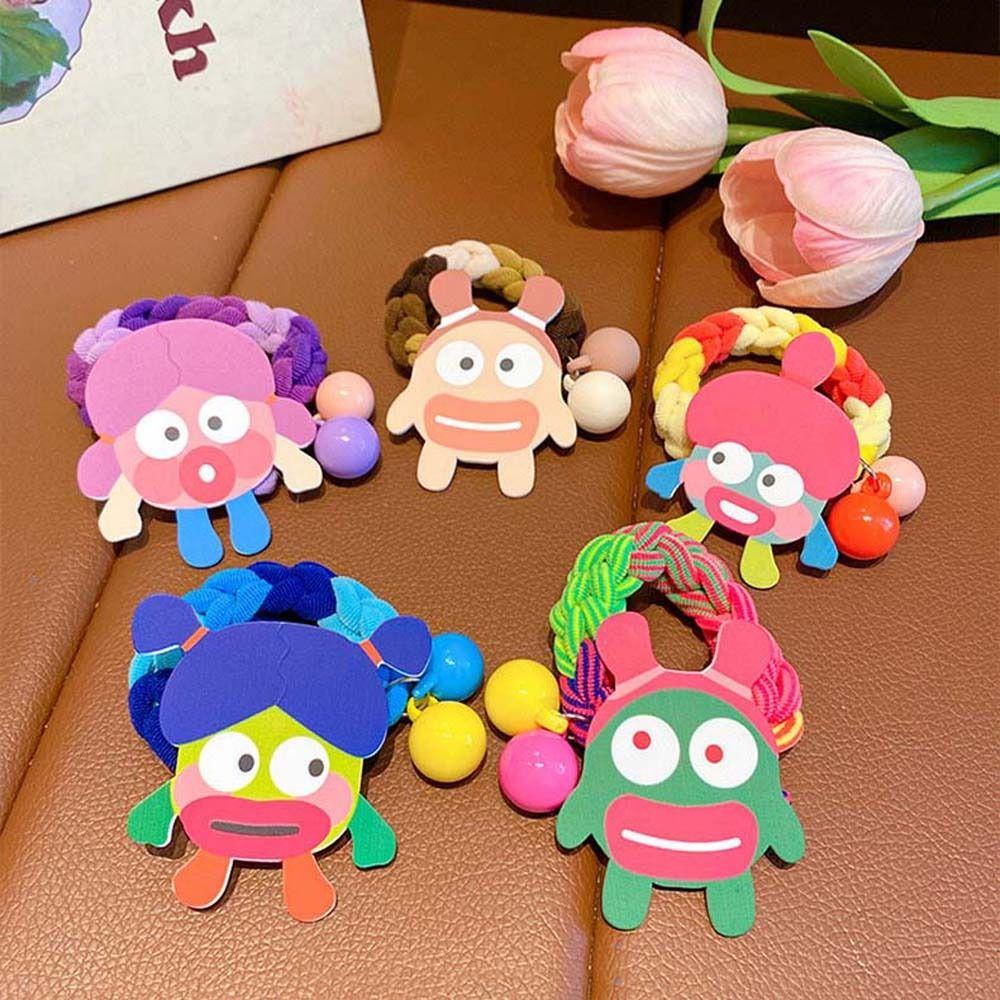 

Sausage Mouth Twist Rope Scrunchies Ball Beads Ugly Doll Hair Ring Female/Children