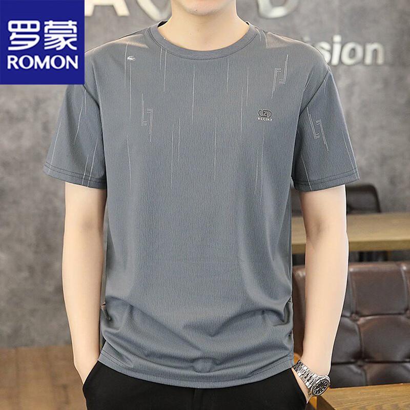 ROMON Men's Ice Silk Short Sleeve T-Shirt
