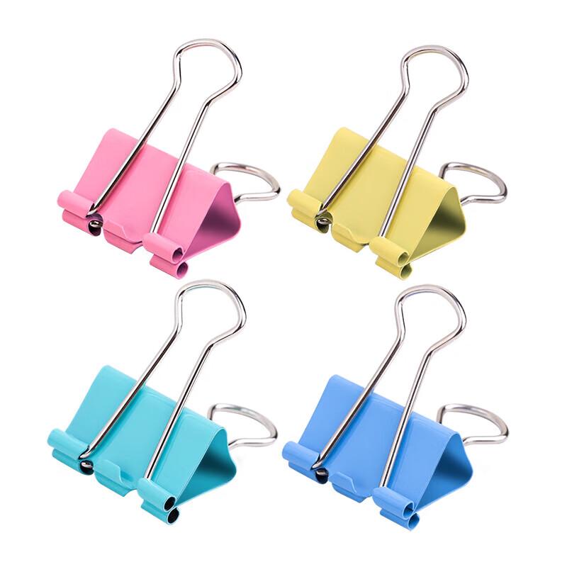 Deli Colored Metal Binder Clips 32mm