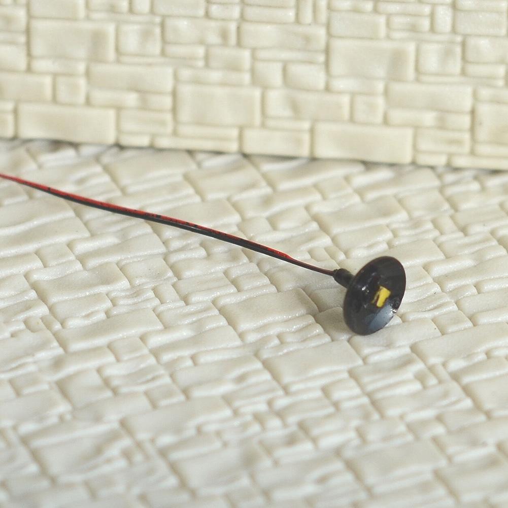 10x OO / HO Scale Street Light Model Wall Lamp Posts Led Ceiling Lamps Black New