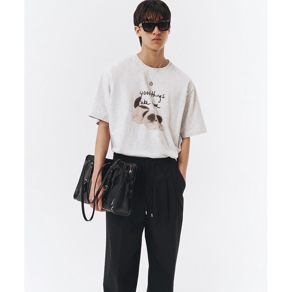 

DUNST UNISEX PUPPY TSHIRT LIGHT MELANGE GREYMUDTS3B134G1