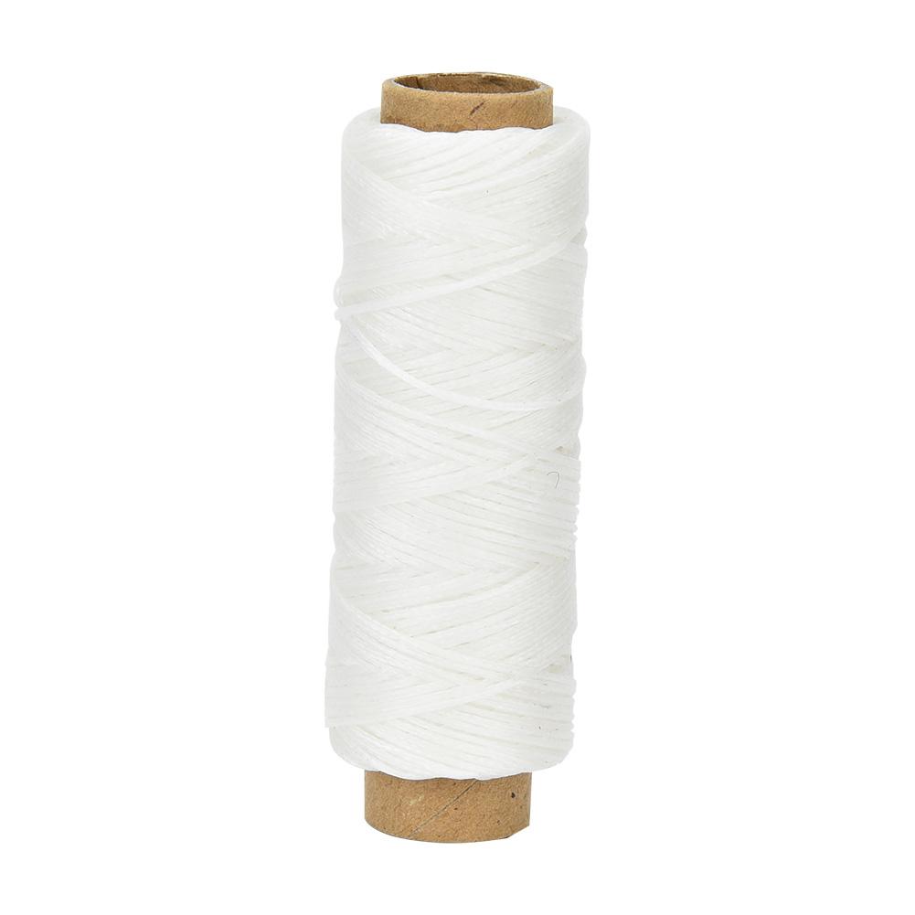 50 Meters Roll 150D 16 Leather Crafts Flat Sewing Thread Hand Stitching Waxed Thread