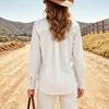 Women's Casual Single-Breasted Lapel Sequin Drop Shoulder Jacket with Hem