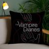 Movie The Vampire Diaries-D Pillow Case Anti-Dustmite Pillowcase Invisible Zipper Silky Short Plush Sofa Cushion Cover