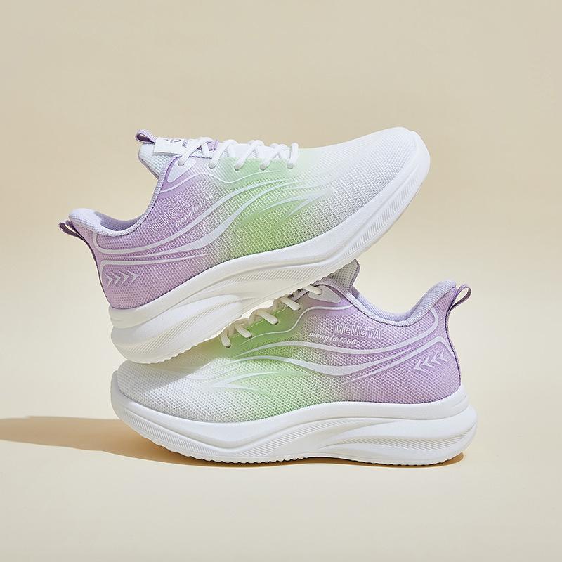 

инс корейская версия летающей тканой обуви весна новая студенческая спортивная обувь фитнес бег повседневная обувь увеличение роста FZ6608 40 фиолетовый