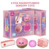 Compressing Toys 8-Pack Mystery Soft Box Series Squishy Stress Relief Fidget Toys Blind Box, Slow Rebound Sensory Toy
