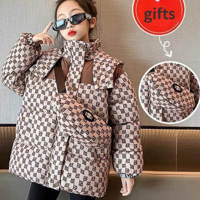 Baby Winter Padded Down Jacket Korean-Style Plaid Cotton-Padded Jacket