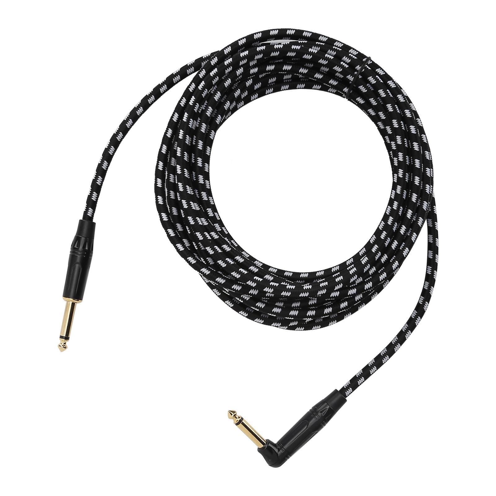 JORINDO 6M Аудио Кабель для Гитары 6.35MM Шнур для Электрогитары Усилителя Кабель для Инструмента Позолоченный Штекер с Черным Корпусом JD6220