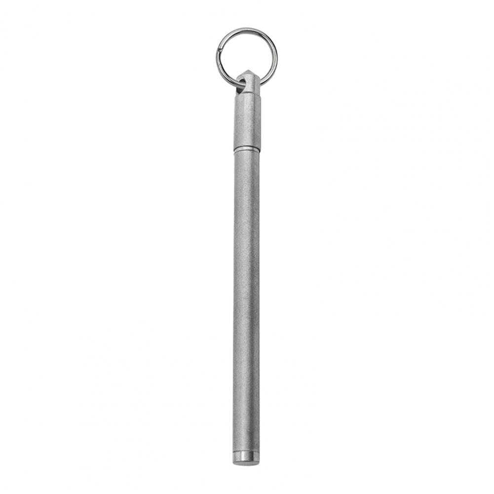 Titanium Pens Portable Writing Pen Signature Pen Portable Writing Pen Small Keychain Accessory Smooth Ink Refill Signature Pens серебряный серый