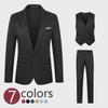 Men's Three-Piece Suit Collection: Suits, Trousers, Vests for Business, Casual, and Wedding Events