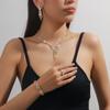 Bridal Jewelry Set - Necklace  Earrings  and Four-piece Set - Wedding Accessories - Banquet Dress Necklace Set