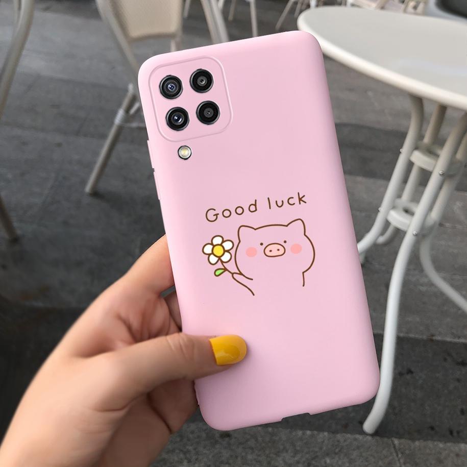 For Samsung M32 Case Silicon Back Cover Flower Phone Case For Samsung Galaxy M32 M12 M42 M52 A12 A22 A32 A42 A52 A72 5G Soft Bag