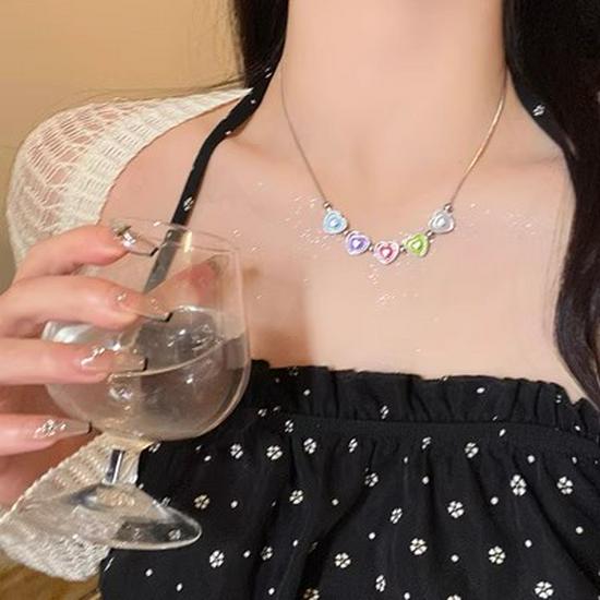 2024 Vintage Double-Layer Pearl Necklace with Heart Pendant