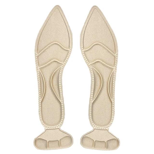 

2-6pcs Women High-heel Shoes Insoles Memory Foam Insoles Anti-slip Cutable Insole Comfort Breathable Foot Care Massage Shoe Pads