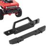 RC Front Rear Bumpers Aluminum Alloy Shock Resistant Easy Installation RC Bumper with LED Lights for 1/24 RC Cars