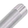 G1/4 Male Thread Threaded Pipe 304 Stainless Steel Easy Installation Pipe Fittings 20cm Length Silver Connecting Pipe