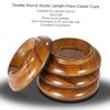 4pcs Set Double Round Acrylic Upright Piano Caster Cups W  Rose Wood Pattern & EVA Anti Slip Mat