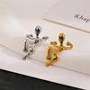 1PC Vintage Fashion Gothic Halloween Skeleton Clip Earrings Skull No Piercing Cartilage Ear Cuff Earring Jewelry For Women Men