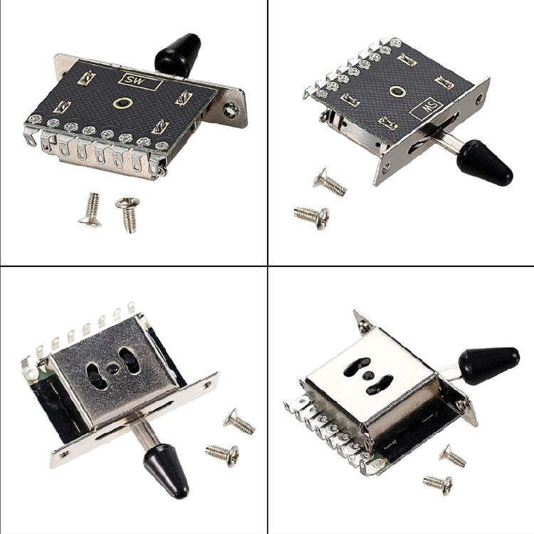 Heavy Duty 3 Way Electric Guitar Pickup Lever Switches Guitar Pickup Selector Switches Set for Guitar with Plastic Tip