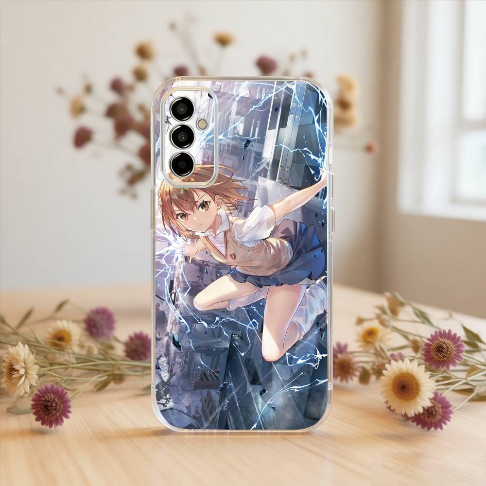 Mikoto Misaka Phone Case For SamsungA10,12,20,21S,30,31,40,50,51,52,70,71 Transparent Cover