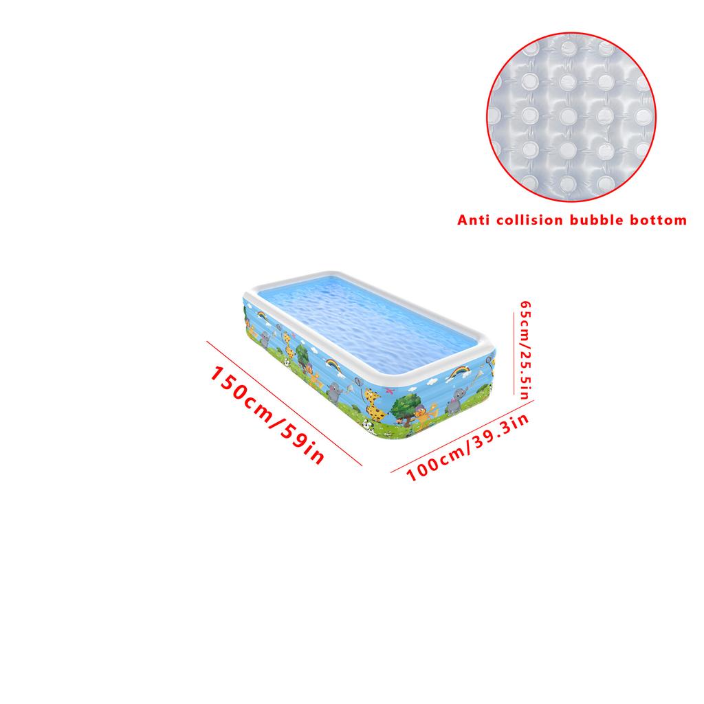 Outdoor Large   ProtectionPVCInflatable Swimming Pool Adult Swimming Pool Household Outdoor Courtyard Paddling Pool