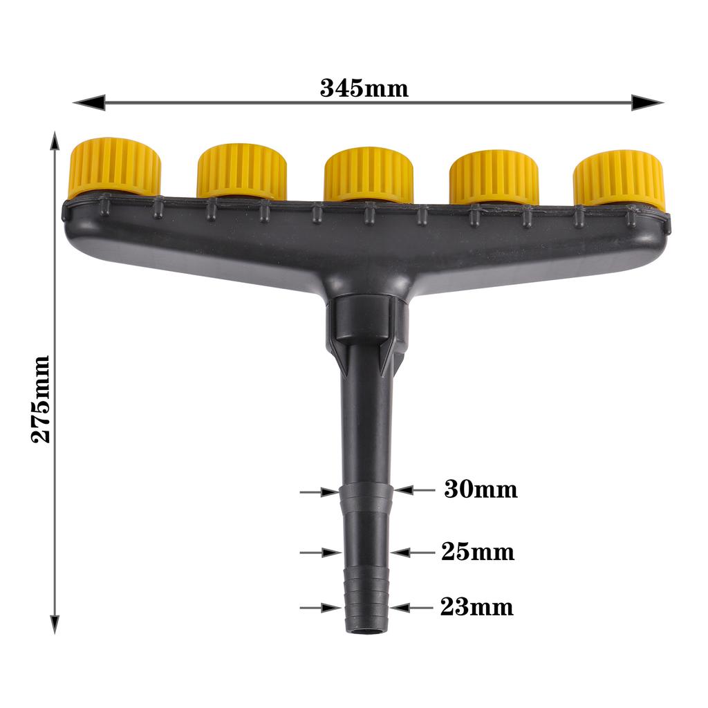 Garden Agriculture 3/4/5/6 Way High Flow Atomizing Nozzle 1" 1.2" Garden Lawn Sprinkler Farm Irrigation Spray Adjustable Nozzle