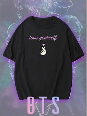 Oversized T-Shirt with BTS Print