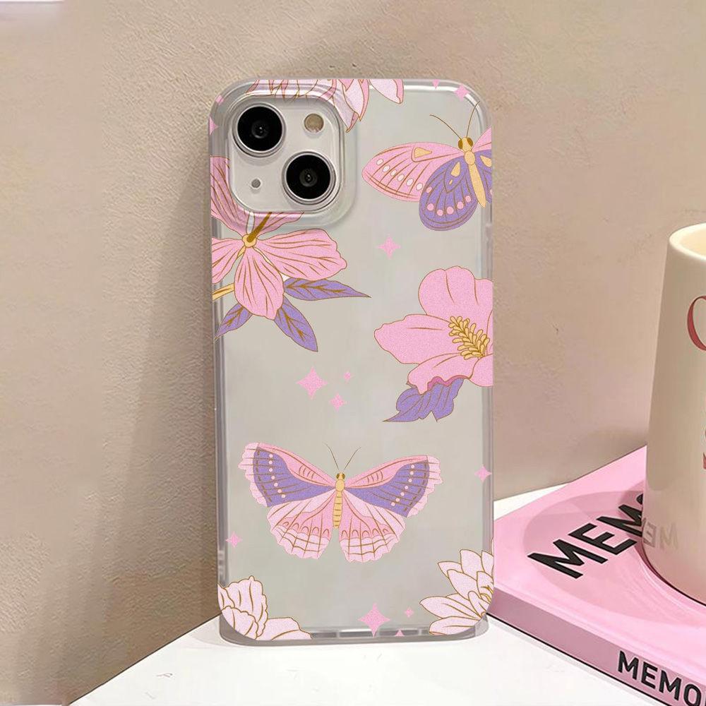 Retro creative butterfly for iPhone17ProMax mobile phone case 17 Apple 16/15 matte 14 all-inclusive