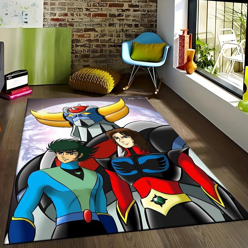 15 Sizes UFO-ROBO-GRENDIZER-GOLDORAK Pattern Rug for Bedroom Living Room Anime Carpets for Girl Room Floor Mat  floor mats
