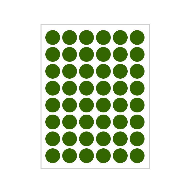 10 Colors Mixed Polka Dot Round Label Stickers: Small & Large, Red, Yellow, Blue, Green, Pink, White, Black, Orange