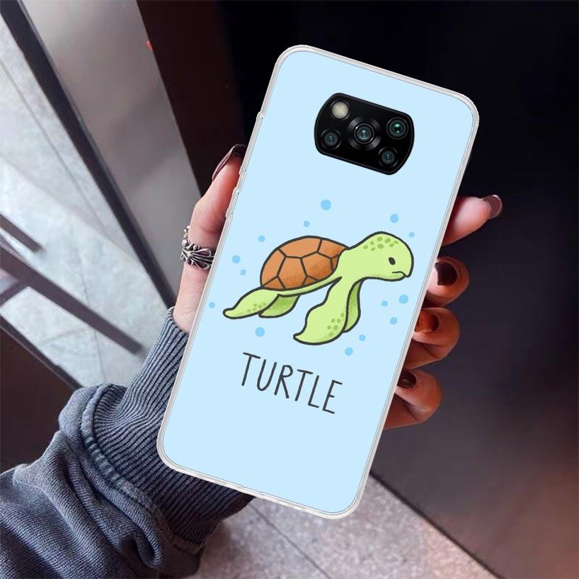

Cartoon Sea Turtle Tortoise Phone Case For Xiaomi Poco X7 X6 X5 Pro F7 Ultra Redmi 15C 15 13 13C 12 12C 10 10A 10C 9 9A 9C 9T Sh Redmi 9C