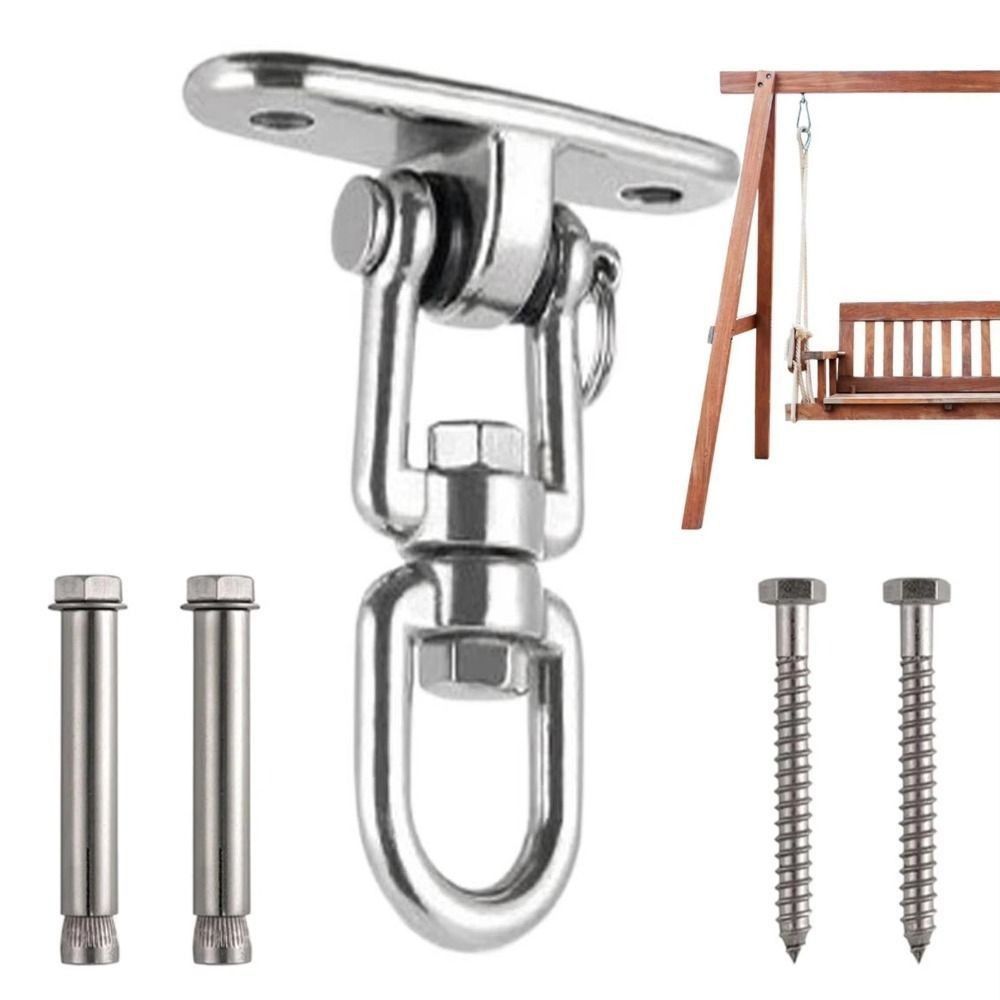 Hanging Brackets Hammock Chair Hooks 360 Rotating Swing Fixed Plate Swing Hangers Set  Concrete
