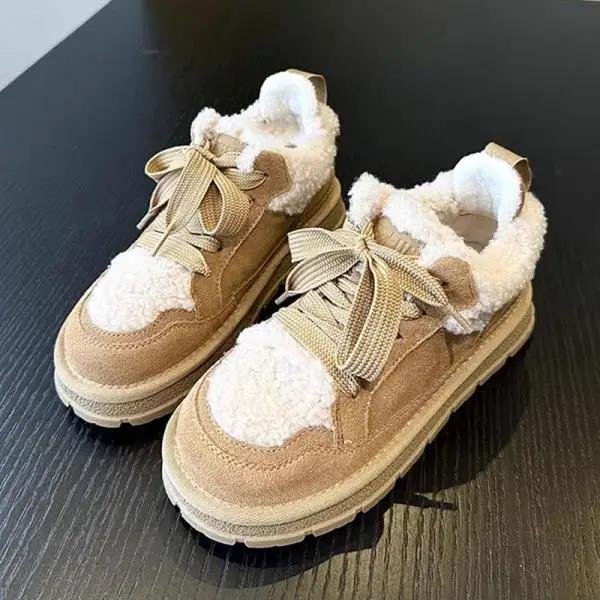 

Модные женские ботинки Ботинки-Женские Австралия Плюшевая Зимняя Обувь 2025 Снег Лолита Меховые Ботинки Женские Новые Австралия Женская Обувь Плюшевые 40 верблюд