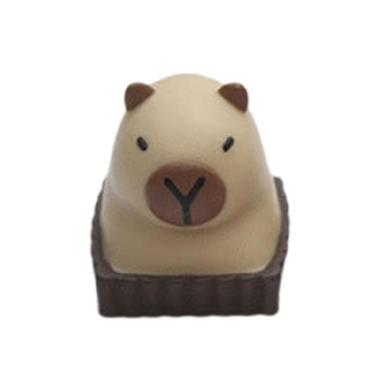 Farbverlauf Harz Tastenkappen mit Capybara Kunst Kompakte Größe Leichte Bauweise Für Mechanische Schalter