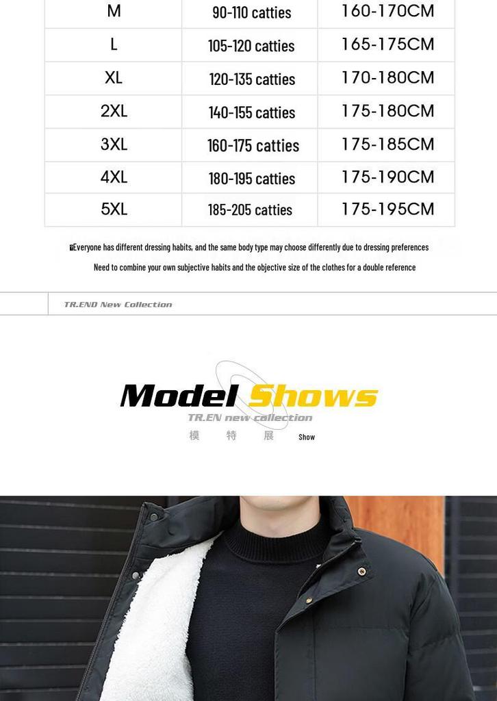 Pierre Cardin Men's Fleece-Lined Hooded Winter Cotton Jacket