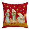 New Jesus Christmas Pillow Cover Home Atmosphere Decoration Sofa Cushion Letter Print Pillow Cushion
