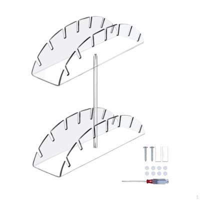 Acrylic Baseball Cap Holder Multipurpose Practical Sturdy Transparent 2 Layers Hat Display Rack for