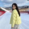 Down jacket women's short puff bread jacket to keep warm in winter