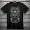Capricorn Zodiac Sign Goth Skull Unisex Black T-Shirt S-3XL