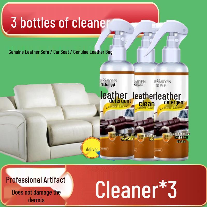 Genuine Leather Sofa & Goods Stain Remover and Conditioner - Waterless Leather Care Cream