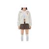 New MLB Velvet Jackets Women's Ecru 3FFDH0136-50CRD