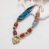 Women S Vintage Vacation Style Fabric Beaded Trendy Neck Scarf