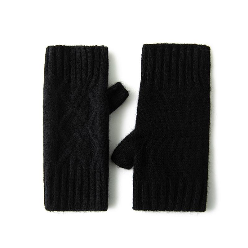 New Autumn and Winter Thickened Warm Gloves for Men and Women Playing with Mobile Phones and Driving Students Outdoor Knitted Gloves