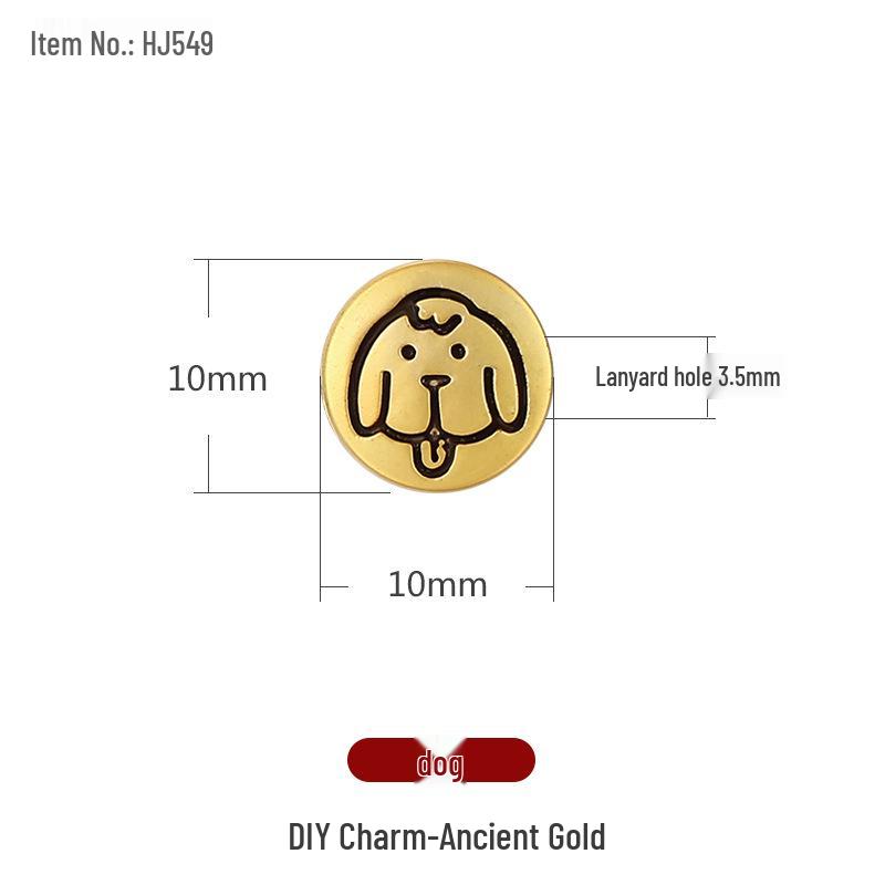 

Позолоченный браслет с бусинами-талисманами знаков зодиака, набор для DIY: Плетеный вручную шпагат с 12 зодиакальными подвесками в стиле Q.