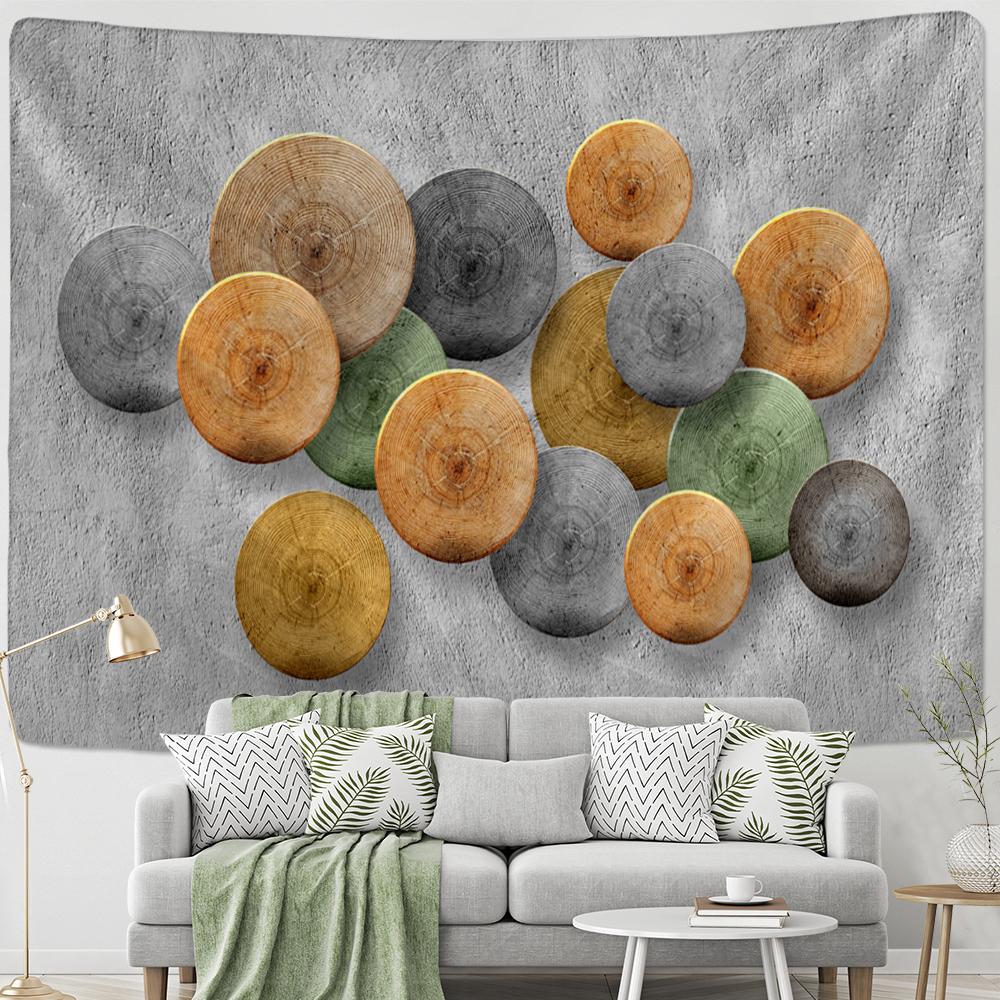 Vertigo Pictură în Ulei Linie Tapiserie Agățată de Perete în Stil Nordic Boem Artă Psihedelică Decor Cameră Cămin