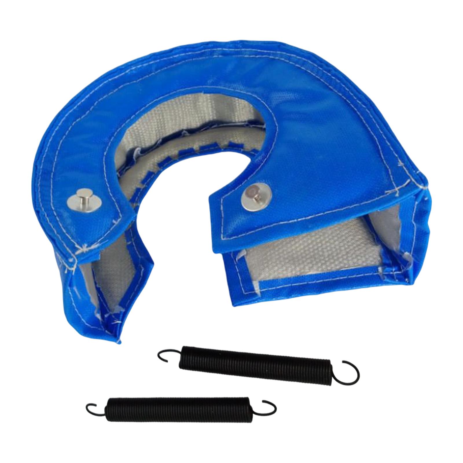 Car T3 Turbocharger Heat Shield Cover Easy Installation Turbocharger Blanket Thermal Heat Shield Cover Wrap with Fastener Spring