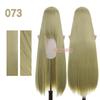 Bubuwig Synthetic Hair 100cm Long Straight Pure Color Cosplay Wigs Over 100 Colors Black White Red Blue Brown Wig Heat Resistant