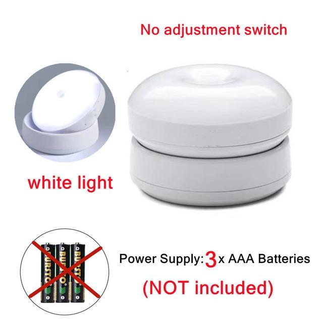 

Wireless Motion LED Night Light USB Charging Cabinet Night Lamp Bedside Table For Bedroom Home Closet Sensor Round Lights