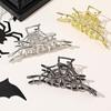 Hair Accessories Alloy Spider Shark Clip Soild Color Hollow Halloween Hair Claw Cosplay Headwear Metal Hair Clip Party