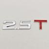 1Pcs 2.0T 2.2T 2.4T 2.5T 2.8T 3.0T Premium Metal Car Sticker Side Fender Rear Trunk Emblem Badge Decals For Any Vehicle